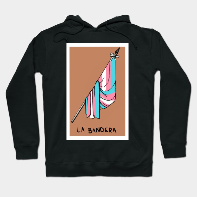 Transgender Loteria Bandera Hoodie by Wild Create